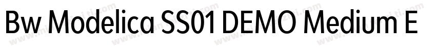 Bw Modelica SS01 DEMO Medium Expand字体转换